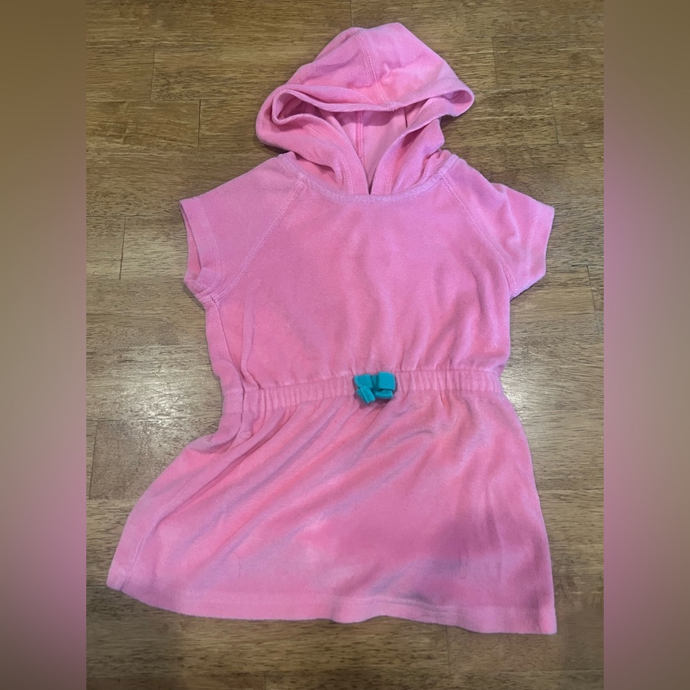Hanna Andersson Pink Dress with Green Accent